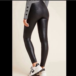 SPANX Faux Leather Leggings Size S